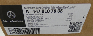 Spiegel rechts. V-Klasse W447 *A4478107808* Original Mercedes-Benz-10 10