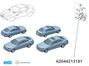 Bremssattel-vorne-links. SLK, C-Klasse, E-Klasse. *A2044213181* Original MB-1 1