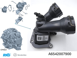 Thermostat OM654. C-Klasse, E-Klasse, GLC, CLS. *A6542007900* Original MB-1 1