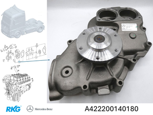 Wasserpumpe Actros. *A4222001401* Original Mercedes-Benz-1 1