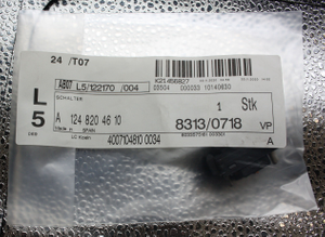 Original Mercedes-Benz Schalter-Fensterheber, links. W124, W126, W201, W463-7 6