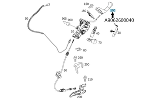 Original Mercedes-Benz Schalthebel Automatik / Mittelschaltung. Sprinter W906-7 6