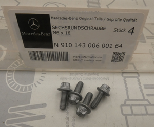 Original Mercedes-Benz Schraubenset Abgasrohr (4 Schrauben)-2 1