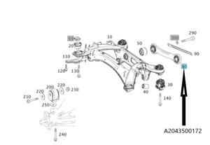 Original Mercedes-Benz Schwingungsdämpfer Hinterachse C-Klasse W204-9 8