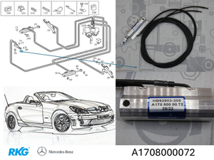 Original Mercedes-Benz Zylinder / Verdeckverschluss. SLK R170-7 1