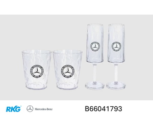 Superglas-Set, 4er-Set (transparent, PETG, 2 x 100 ml, 2 x 250 ml)-1 1