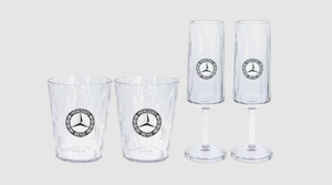 Superglas-Set, 4er-Set (transparent, PETG, 2 x 100 ml, 2 x 250 ml)-2 2