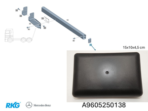 Abdeckkappe Quertäger.*A9605250138* Original Mercedes-Benz-4 1