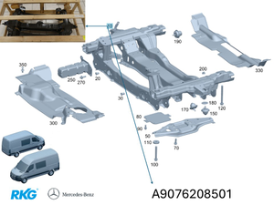Integralträger Vorderachse Sprinter W907 *A9076208501* Original Mercedes-Benz-1 1