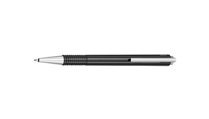 Kugelschreiber, schwarz / silberfarben, LAMY logo-1 1