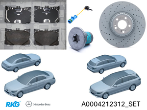 Bremsen-satz vorne C43 *A0004212312* Original Mercedes-Benz-1 1