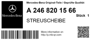 Original Mercedes-Benz Kennzeichenleuchte LED B-Klasse W246-15 9