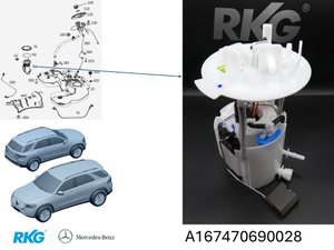 Fördereinhein Kraftstoff. GLE, GLS W167 *A1674706900* Original Mercedes-Benz-1 1