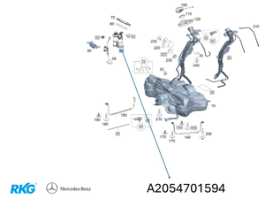 Fördereinheit Kraftstoff. C-Klasse 205, GLC 253 *A2054701594* Original MB-1 1