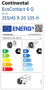 Continental EcoContact 6 Q 255/45 R20 105H Demo Reifen-1 1