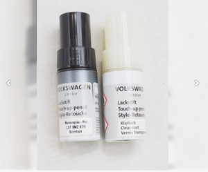Original Audi Lackstift-Set Monsungrau Metallic LX7R – 2x 9 ml (Basislack + Klarlack)-1 1