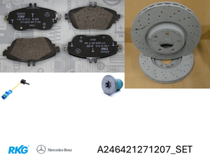 Bremsensatz vorne. CLA W117, GLA W156, A W176, B W246-1 1