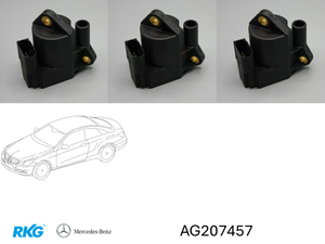 Zündspulen-Set (3 Stück) *A0009060060) Original Mercedes-Benz-1 1
