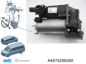 Kompressor-AIRMATIC. V-Klasse W447, W448 *A4473206200* Original Mercedes-Benz-1 1