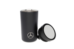 Original Mercedes-Benz To Go Becher Schwarz 0,2 l Edelstahl/Polypropylen --5 2