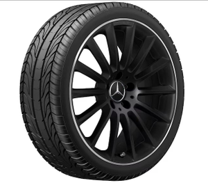 AMG Vielspeichen-Rad, 48,3 cm (19 Zoll), Felgenhorn glanzgedreht-1 1