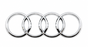 Original Audi A3 Q2 TT R8 Ringe Emblem chrom-1 1