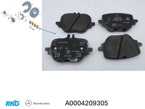 Bremsklötze hinten. E-Klasse W214, S-Klasse W223, GLC W254 *A0004209305*-1 1