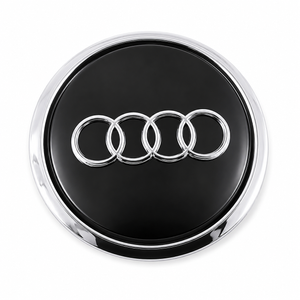 Original Audi Nabenkappen schwarz matt für A4 A5 A6 Q5 RS4-1 1