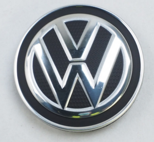 Original Volkswagen Nabenkappe schwarz chrom Felgendeckel-1 1