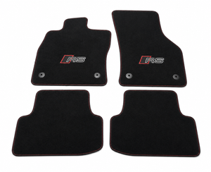 Original Audi RS3 8Y Textilfußmatten Set schwarz mit roten Nähten-2 1