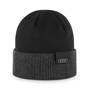 Original Audi Wende Strickmütze schwarz grau-2 2