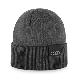 Original Audi Wende Strickmütze schwarz grau-1 1