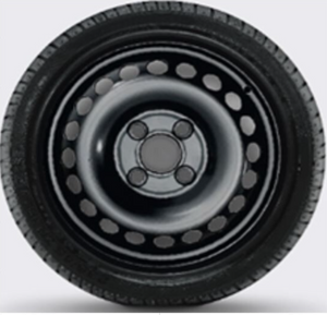 4 Stahl-Winterräder Ford KA (auch für Active) 165/70 R14 85T Hankook-1 1