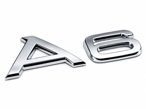 Original Audi A6 Schriftzug Emblem chrom glänzend-1 1