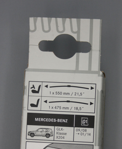 Original Mercedes-Benz Wischerblattsatz vorne für GLK-6 3