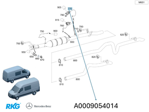 NOX-Sensor nach SCR Kat. Sprinter W907, W910 *A0009054014* Original Mercedes-1 1