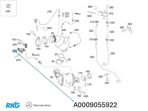 NOX-Sensor GLK, E-Klasse, CLS, S-Klasse *A0009055922* Original Mercedes-Benz-1 1