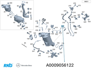NOX-Sensor. ML, GL W164, W166, C-Klasse, E-Klasse *A0009056122* Original MB-1 1