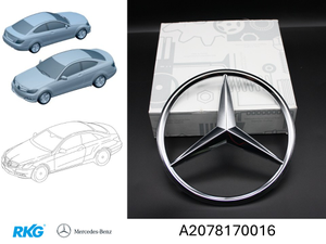 Original Mercedes-Benz Stern für Kühlergrill. C-Klasse W204, E-Klasse W207-7 1