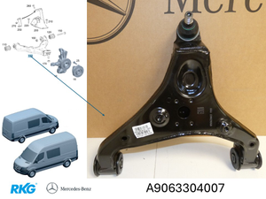 Querlenker vorne links. Sprinter W906, W907 *A9063304007* Original MB-1 1