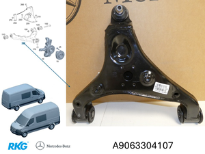 Querlenker vorne rechts. Sprinter W906, W907 *A9063304107* Original MB-1 1