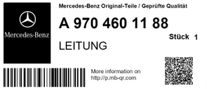 Original Mercedes-Benz Druckleitung an Lenkgetriebe. Atego-15 9