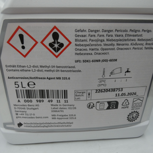 Frostschutz-/ Korrosionsschutzmittel MB-Freigabe 325.6 (5000ml.) A0009894911-4 4