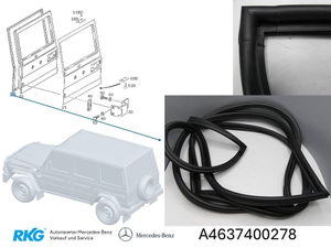 Türdichtung Rückwandtür G-Modell *A4637400278* Original Mercedes-Benz-1 1