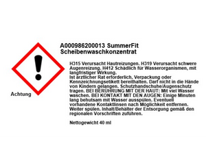 Scheibenwaschkonzentrat Sommer (40ml) für 4 Liter Wasser-2 2