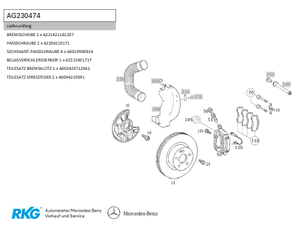 Teilesatz Bremse vorne-1 1