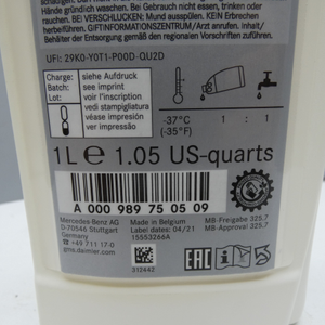 Korrosions- / Frostschutzmittel MB-Freigabe 325.7 (1000ml.) *A0009897505*-3 3