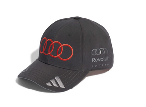 Original Audi F1 Fan Cap Hulkenberg Schwarz Grau Größe M Snapback-1 1