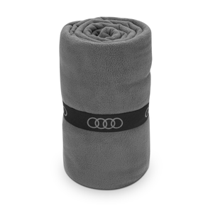 Original Audi Fleecedecke Grau 180 x 130 cm Polyester mit Tasche-3 3