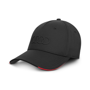 Original Audi Ringe Cap Schwarz Unisex 55–59 cm Polyester Baumwolle-1 1